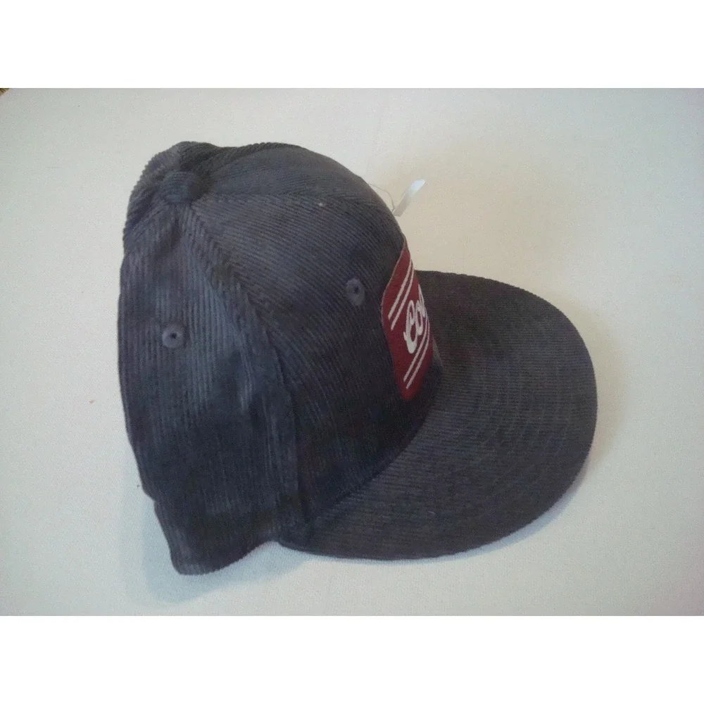 COORS BEER CORD CORDUROY BEACH   SNAPBACK  BEACH 00S Y2K  HAT CAP VINTAGE  S2